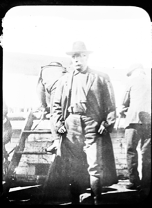 Image: Robert E. Peary aboard the ROOSEVELT
